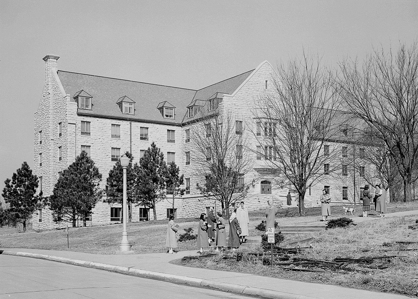 Black and White photo of Boyd Hall.