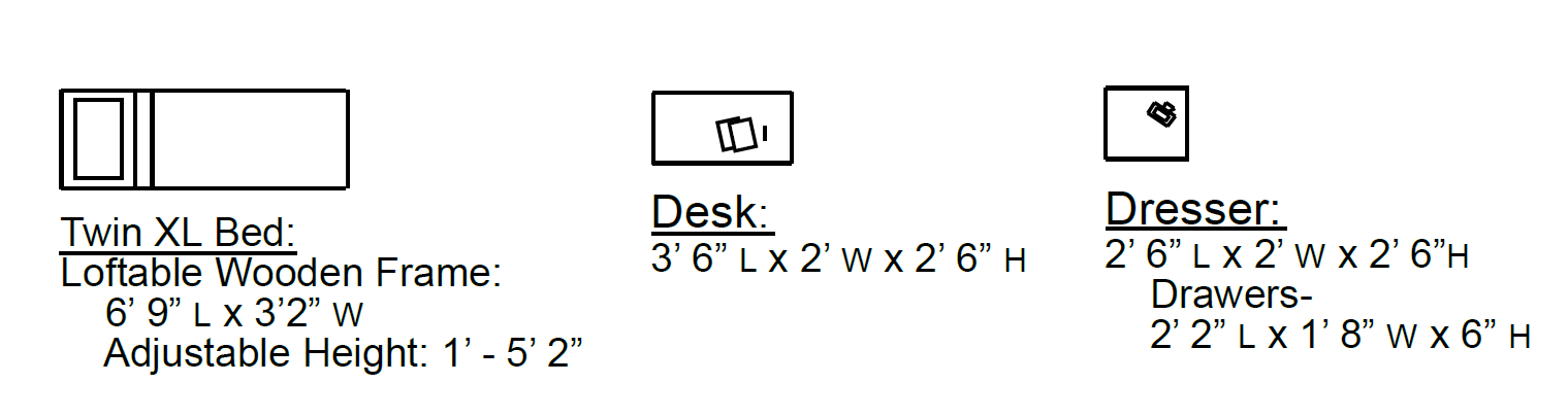 Furniture Dimensions