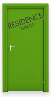 Residence Hall Door