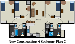 New Construction 4 Bed Plan C